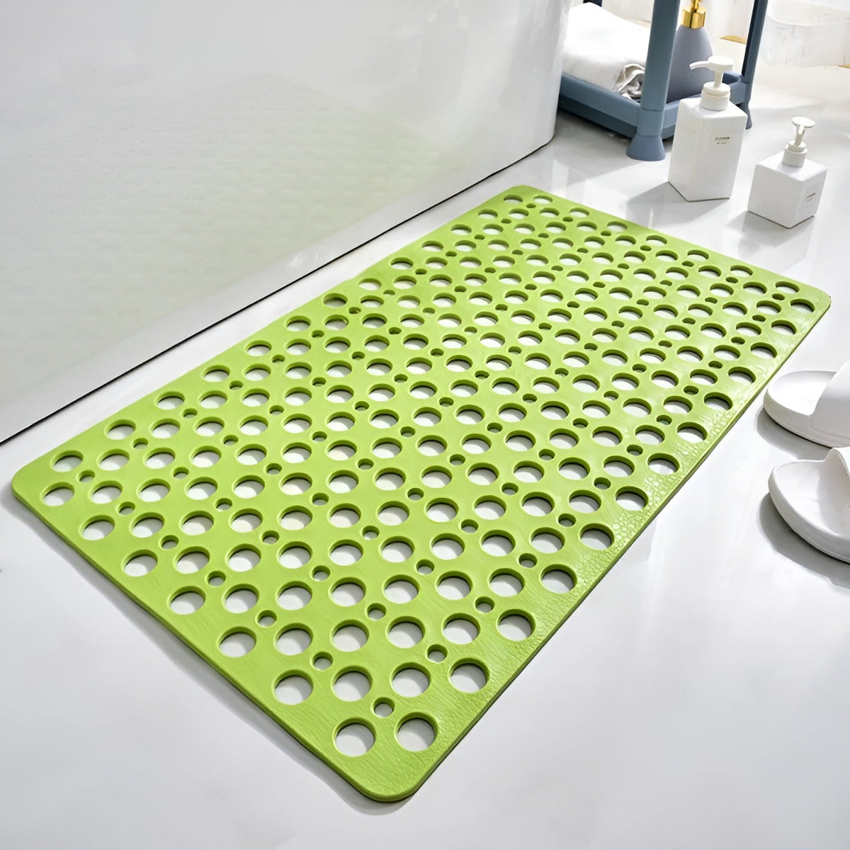 Alfombrilla de ducha antideslizante – Antibacteriana e higiénica | Agarre seguro en el baño