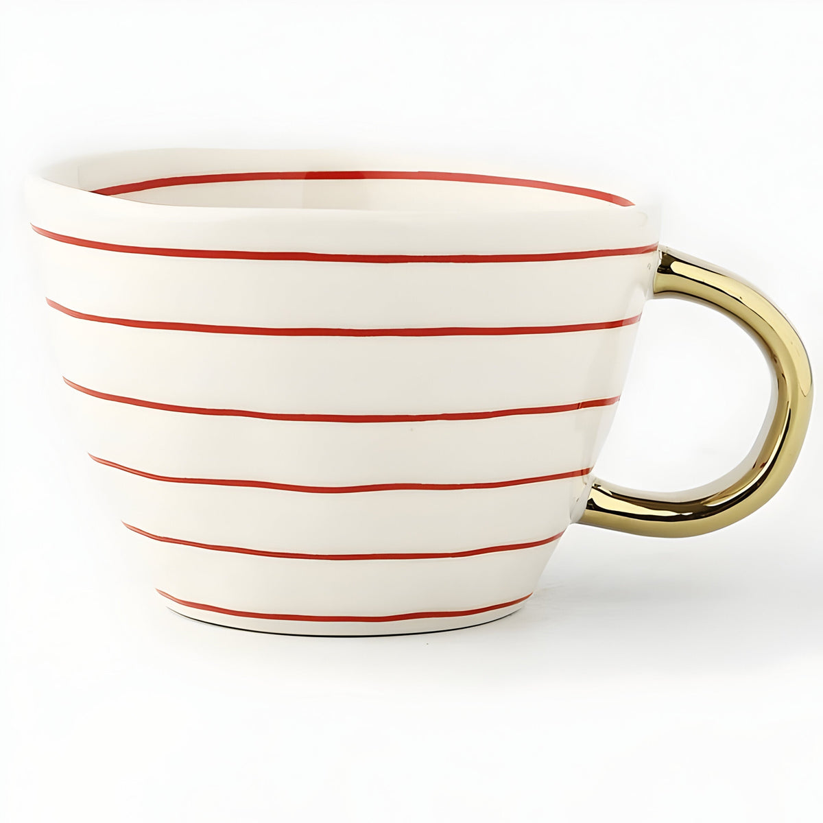 Taza de cerámica con diseño geométrico – Elegante y moderna | Ideal para café o té