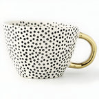 Taza de cerámica con diseño geométrico – Elegante y moderna | Ideal para café o té