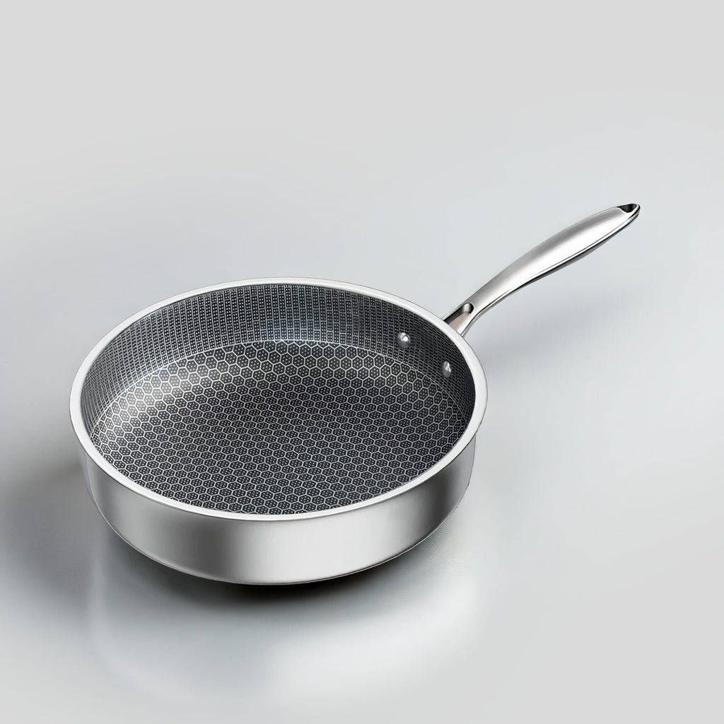 Sartén Antiadherente Honeycomb de Acero Inoxidable – Sartén de 3 Capas para Inducción y Todas las Cocinas