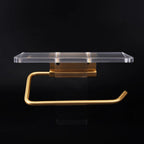 Carvallo Luxe – Elegante Soporte de Papel Higiénico con Práctica Estantería