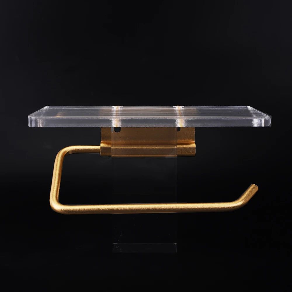Carvallo Luxe – Elegante Soporte de Papel Higiénico con Práctica Estantería