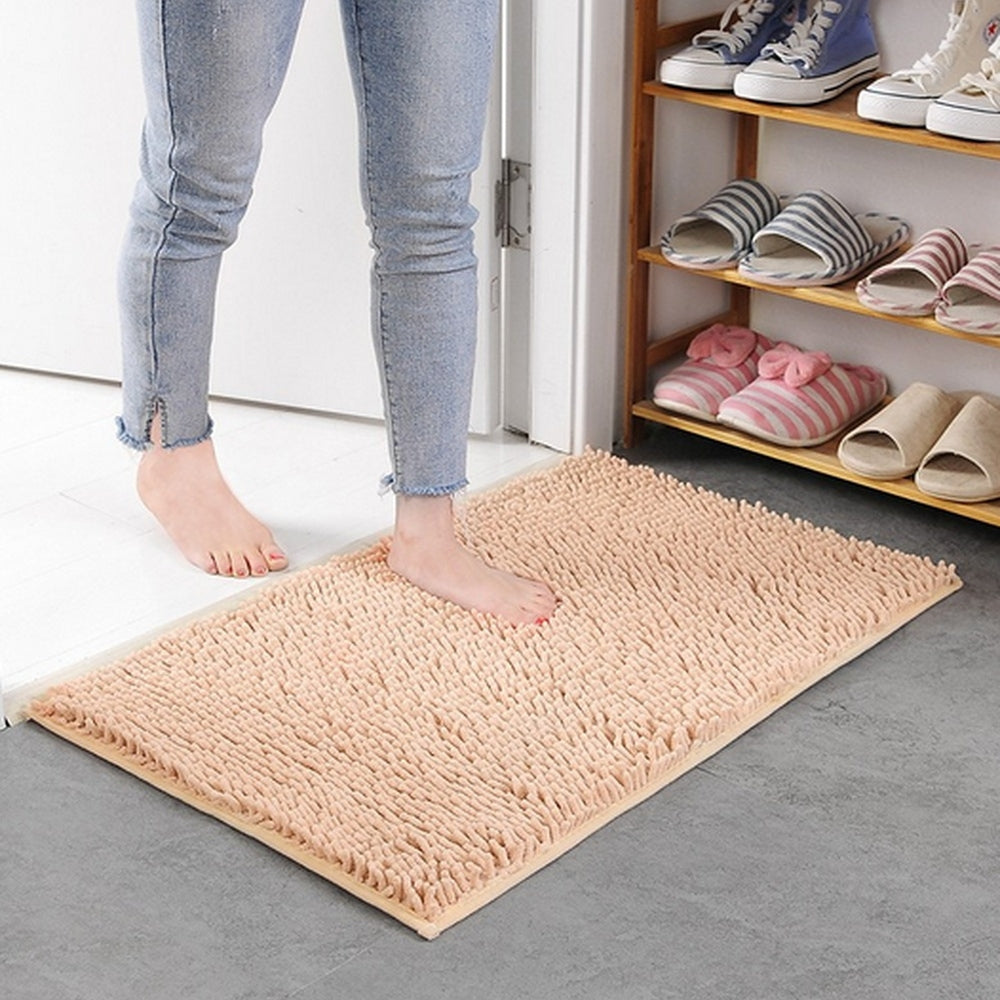 CloudStep Chenille alfombra de baño – Alfombra de entrada ultrasuave para una comodidad acogedora