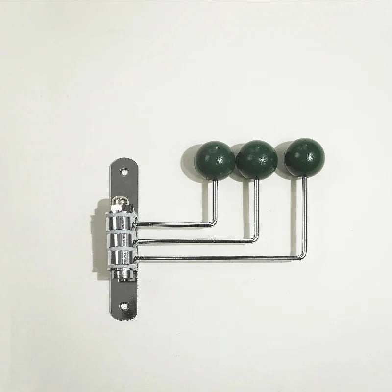 Perchero de Pared de Metal Retro 3 o 4 Ganchos Negro Blanco Verde Rojo Pasillo Dormitorio