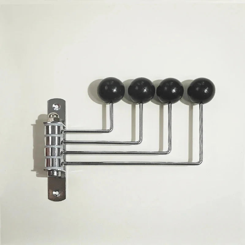 Perchero de Pared de Metal Retro 3 o 4 Ganchos Negro Blanco Verde Rojo Pasillo Dormitorio