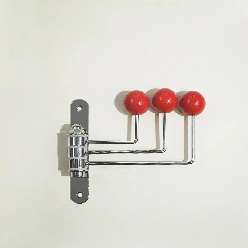 Perchero de Pared de Metal Retro 3 o 4 Ganchos Negro Blanco Verde Rojo Pasillo Dormitorio