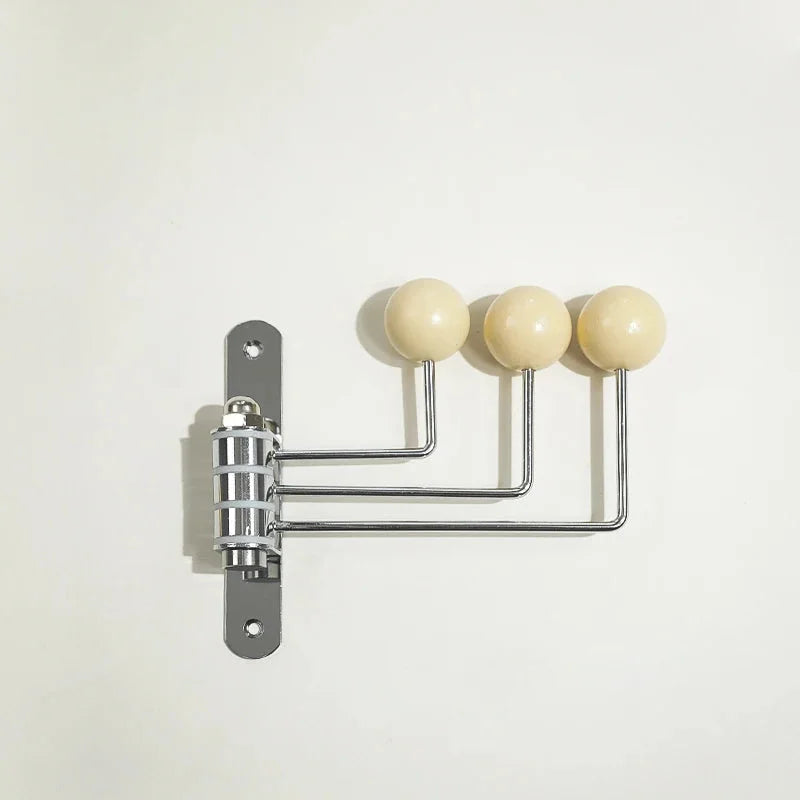 Perchero de Pared de Metal Retro 3 o 4 Ganchos Negro Blanco Verde Rojo Pasillo Dormitorio