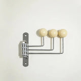 Perchero de Pared de Metal Retro 3 o 4 Ganchos Negro Blanco Verde Rojo Pasillo Dormitorio