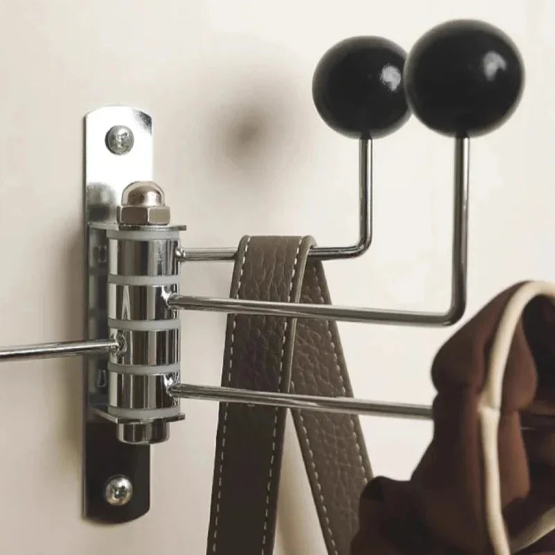 Perchero de Pared de Metal Retro 3 o 4 Ganchos Negro Blanco Verde Rojo Pasillo Dormitorio