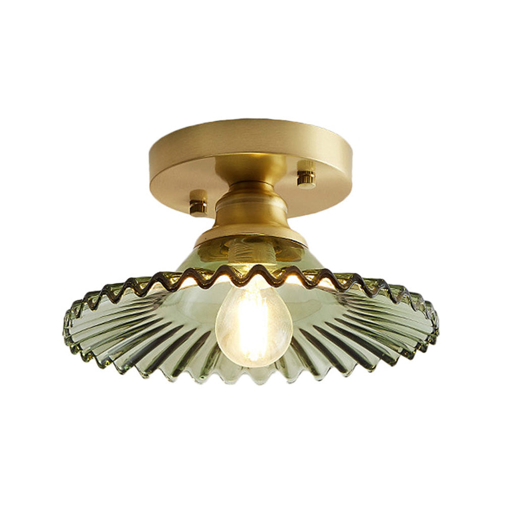 Lámpara de Techo Moderna de Vidrio Semi Flush