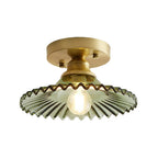 Lámpara de Techo Moderna de Vidrio Semi Flush