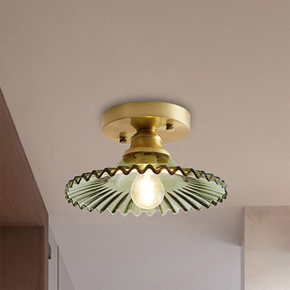 Lámpara de Techo Moderna de Vidrio Semi Flush