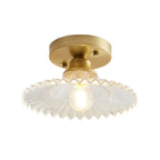 Lámpara de Techo Moderna de Vidrio Semi Flush