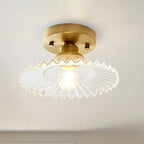 Lámpara de Techo Moderna de Vidrio Semi Flush