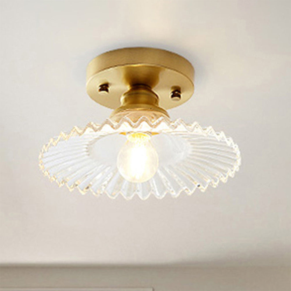 Lámpara de Techo Moderna de Vidrio Semi Flush