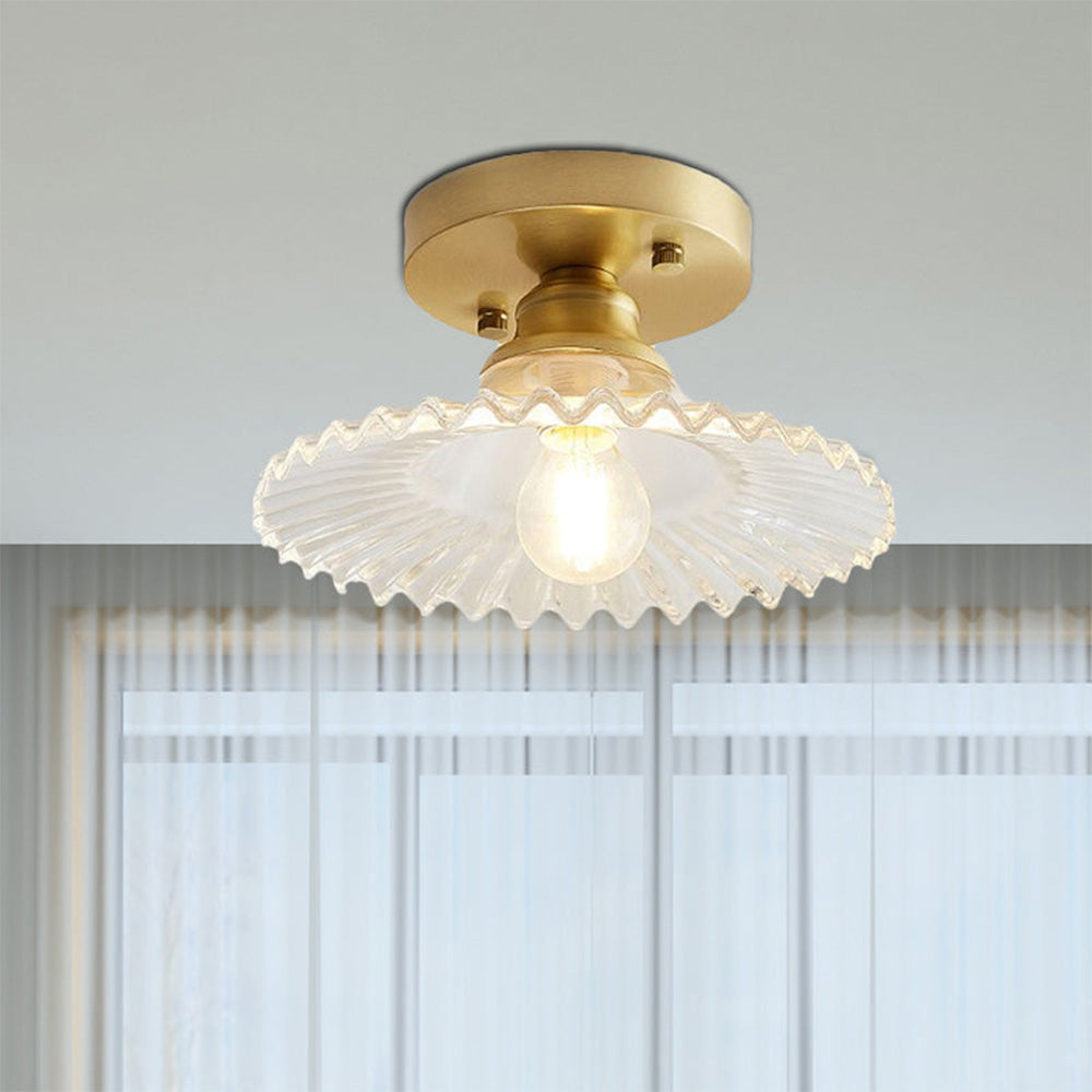 Lámpara de Techo Moderna de Vidrio Semi Flush