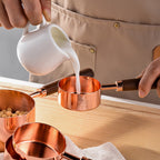 Conjunto de Medidas TimberScale – 8 Piezas en Roble y Acero Inoxidable para Hornear y Cocinar