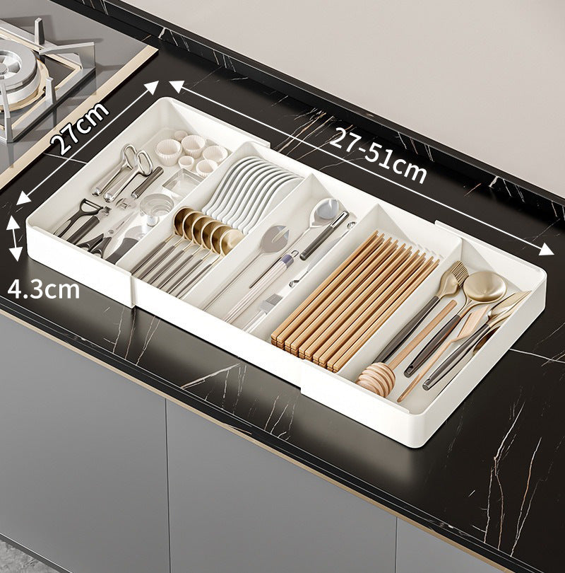 Organizador de Cajones Ajustable Flexible para Cocina, Oficina, Baño