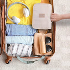Neceser colgante Carvallo | 6 compartimentos y compartimento para humedad | Compacto y versátil | Poliéster repelente al agua
