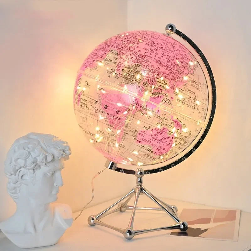 Lámpara de Globo Terráqueo LED Rotativa Royaleva – Pieza de Decoración Belyst Jord