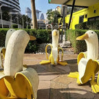 Escultura de plátano – un toque juguetón para tu jardín