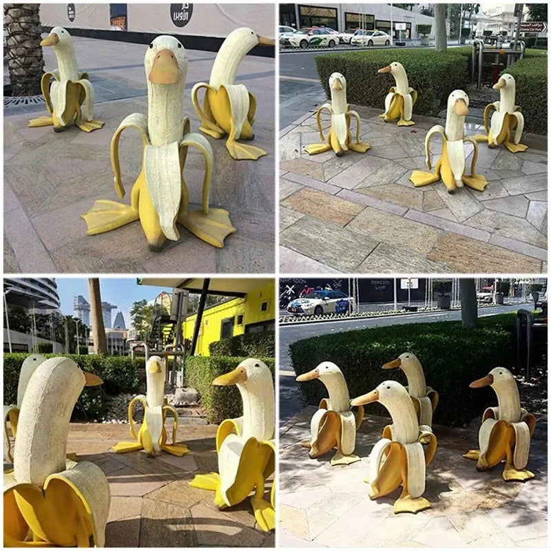 Escultura de plátano – un toque juguetón para tu jardín
