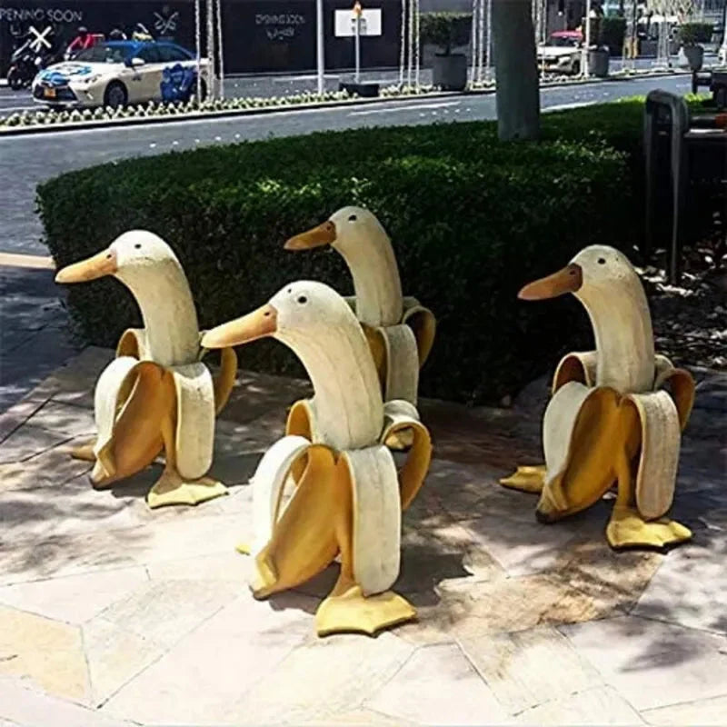Escultura de plátano – un toque juguetón para tu jardín