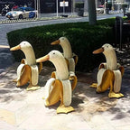 Escultura de plátano – un toque juguetón para tu jardín