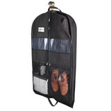Carvallo bolsa de ropa para viajes | Doble cremallera y bolsillos XXL | Transpirable y Transparente | Organizador de trajes colgante de 43 pulgadas