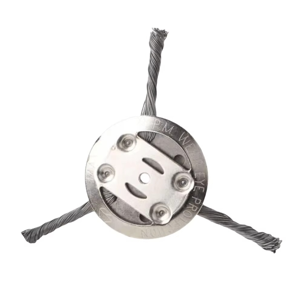 Cepillo de Hierba de Acero para Desmalezadora Universal | Cepillo de Jardín Potente para Madera Dura y Piedras | Accesorio Profesional para Desmalezadora para Césped, Musgo y Maleza | Eliminador de Maleza Duradero para Fresadora