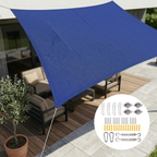Tela de Sombra Rectangular Impermeable Protección UV Terraza Jardín Balcón