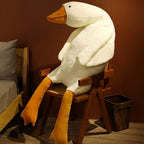 Juguete de Peluche de Pato Blanco Suave - Gran Almohada de Cisne o Ganso, Alfombra de Piso Esponjosa para Habitaciones Infantiles y Decoración del Hogar