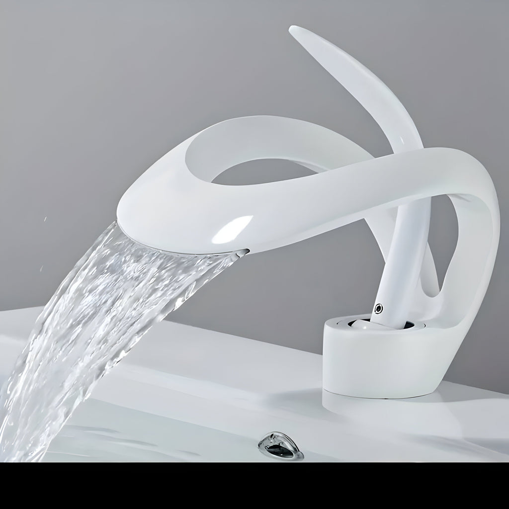 AquaGleam - Grifo de lavabo de baño estilo minimalista