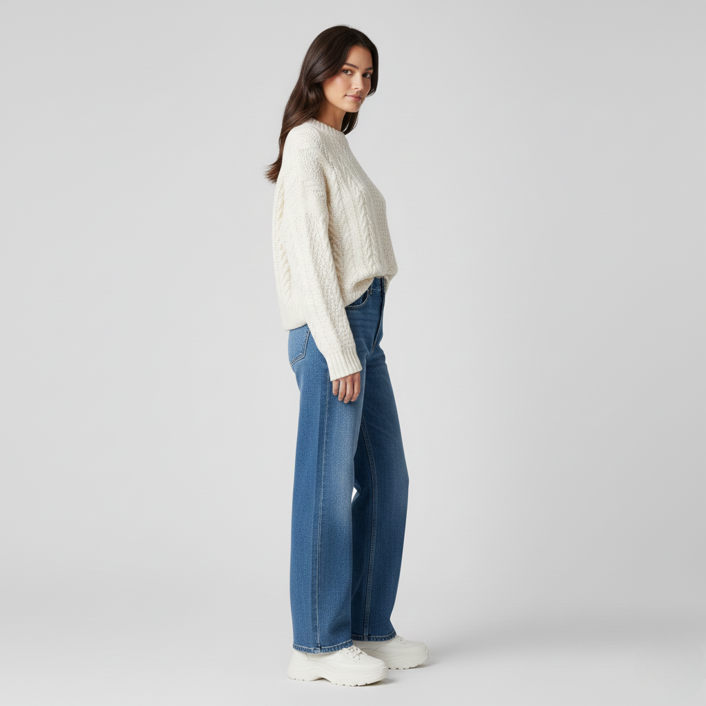 Jersey de punto trenzado