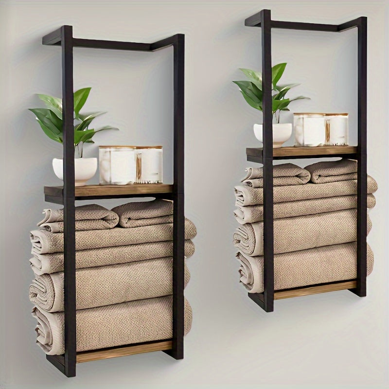 Soporte para Toallas Ahorrador de Espacio - Para un Baño Ordenado