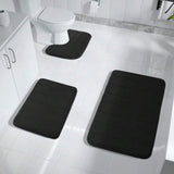 Alfombra de baño antideslizante de espuma viscoelástica - juego de 3 piezas