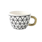 Taza de cerámica con diseño geométrico – Elegante y moderna | Ideal para café o té
