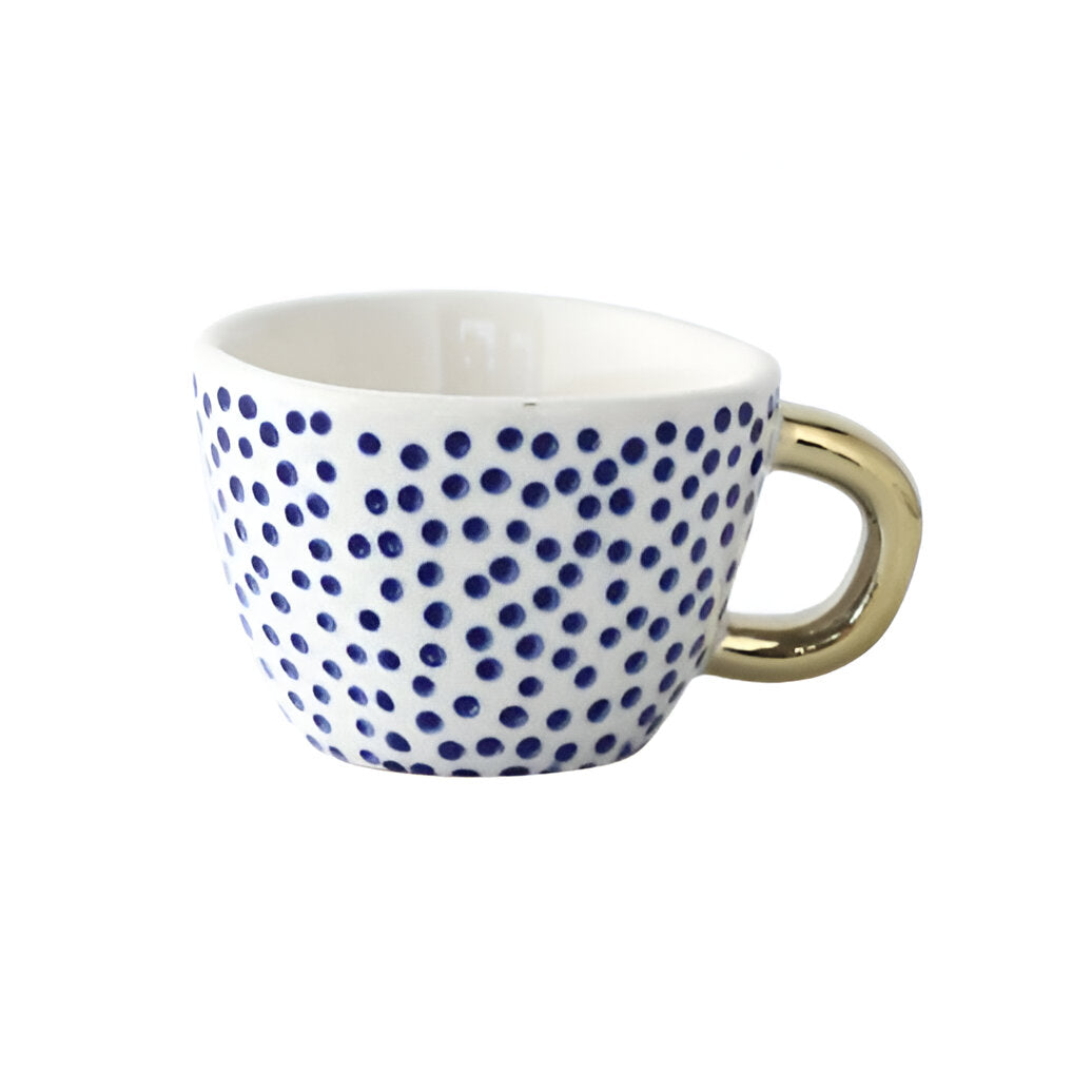 Taza de cerámica con diseño geométrico – Elegante y moderna | Ideal para café o té