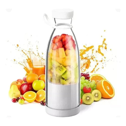 Batidora de Smoothie Compacta y Portátil con Contenedor de Frutas y Tapa para Beber