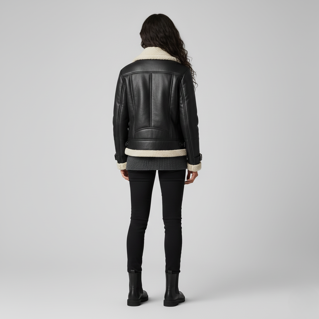 Chaqueta con forro Sherpa