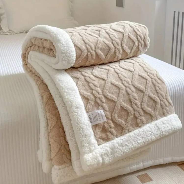 Duvet Sherpa Manta con Peso 150x200cm Gris Doble Cálido Manta de Forro Polar Colcha Manta Pesada Invierno Dormitorio