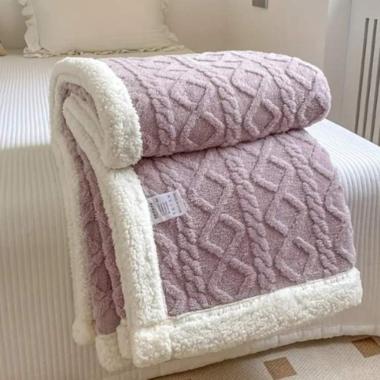 Duvet Sherpa Manta con Peso 150x200cm Gris Doble Cálido Manta de Forro Polar Colcha Manta Pesada Invierno Dormitorio