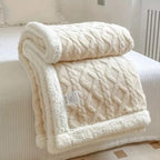 Duvet Sherpa Manta con Peso 150x200cm Gris Doble Cálido Manta de Forro Polar Colcha Manta Pesada Invierno Dormitorio
