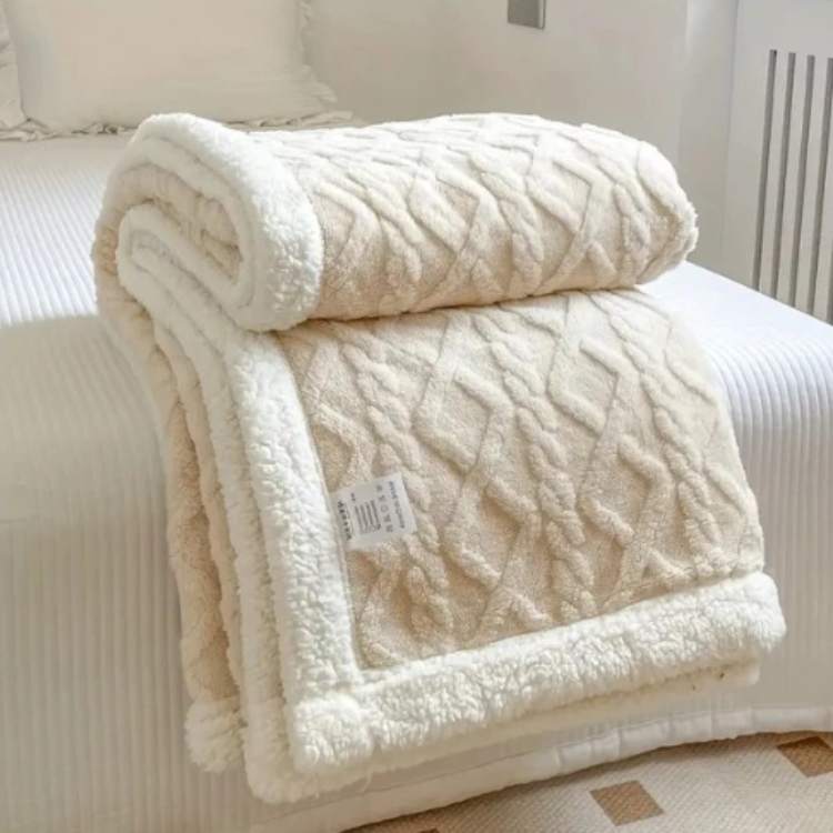 Duvet Sherpa Manta con Peso 150x200cm Gris Doble Cálido Manta de Forro Polar Colcha Manta Pesada Invierno Dormitorio