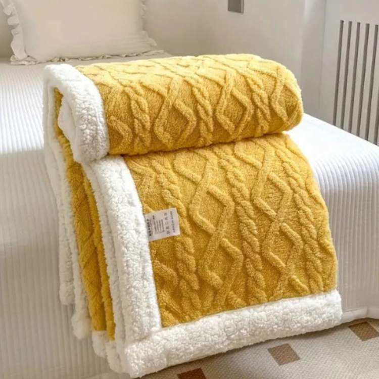 Duvet Sherpa Manta con Peso 150x200cm Gris Doble Cálido Manta de Forro Polar Colcha Manta Pesada Invierno Dormitorio