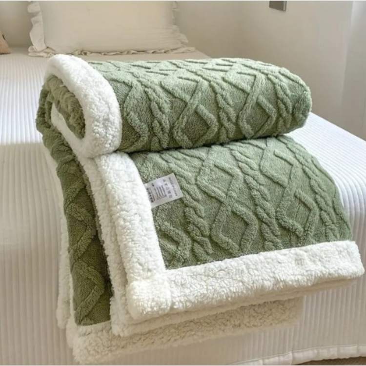 Duvet Sherpa Manta con Peso 150x200cm Gris Doble Cálido Manta de Forro Polar Colcha Manta Pesada Invierno Dormitorio