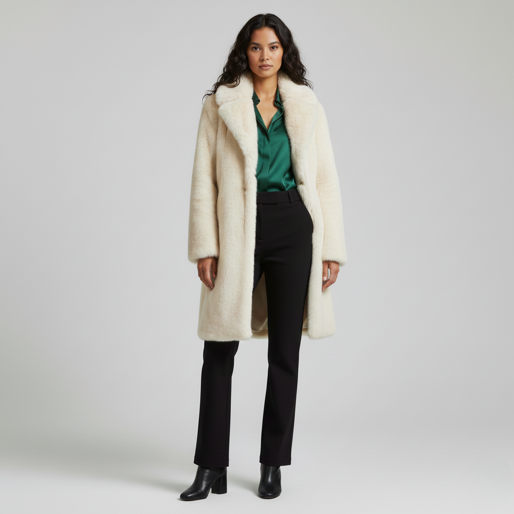 Abrigo de piel sintética