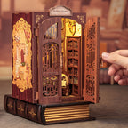 Miniatura de Librería de Búhos DIY – Kit de Madera 3D con Iluminación para Decoración Creativa