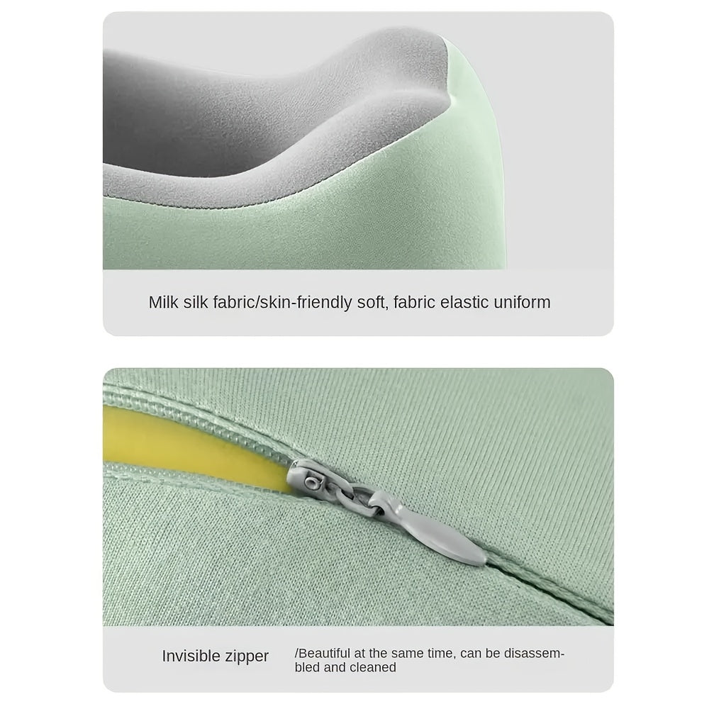 Cojín de viaje ergonómico en forma de U – Soporte para el cuello de espuma viscoelástica para viajes confortables
