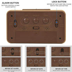 Reloj Despertador Digital de Madera – Pantalla LED con Temperatura y Fecha